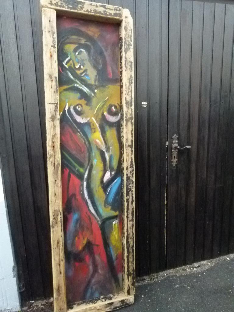 vintage abstrakt op paneel 60er jaren Berlijn, Enlèvement, Maison et Meubles
