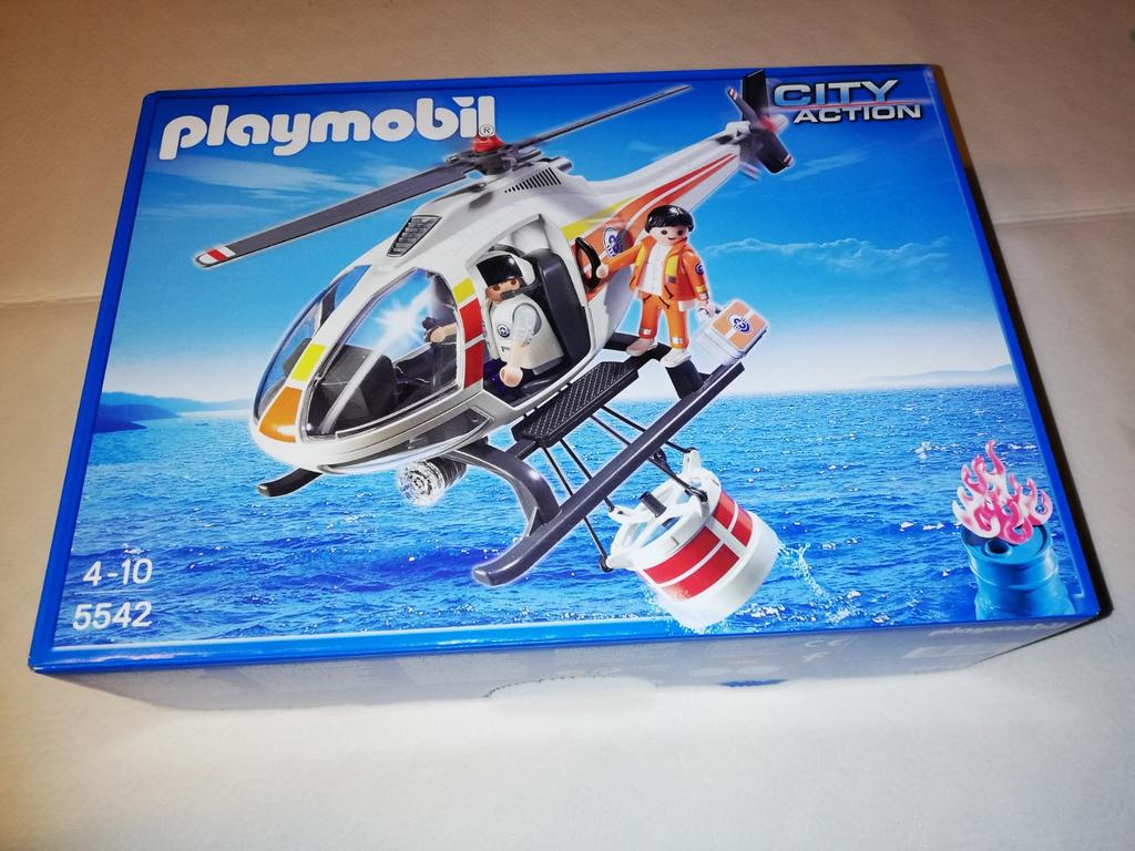 Playmobil 5542 Waterbommenwerperhelikopter, Ophalen of Verzenden, Zo goed als nieuw, Complete set