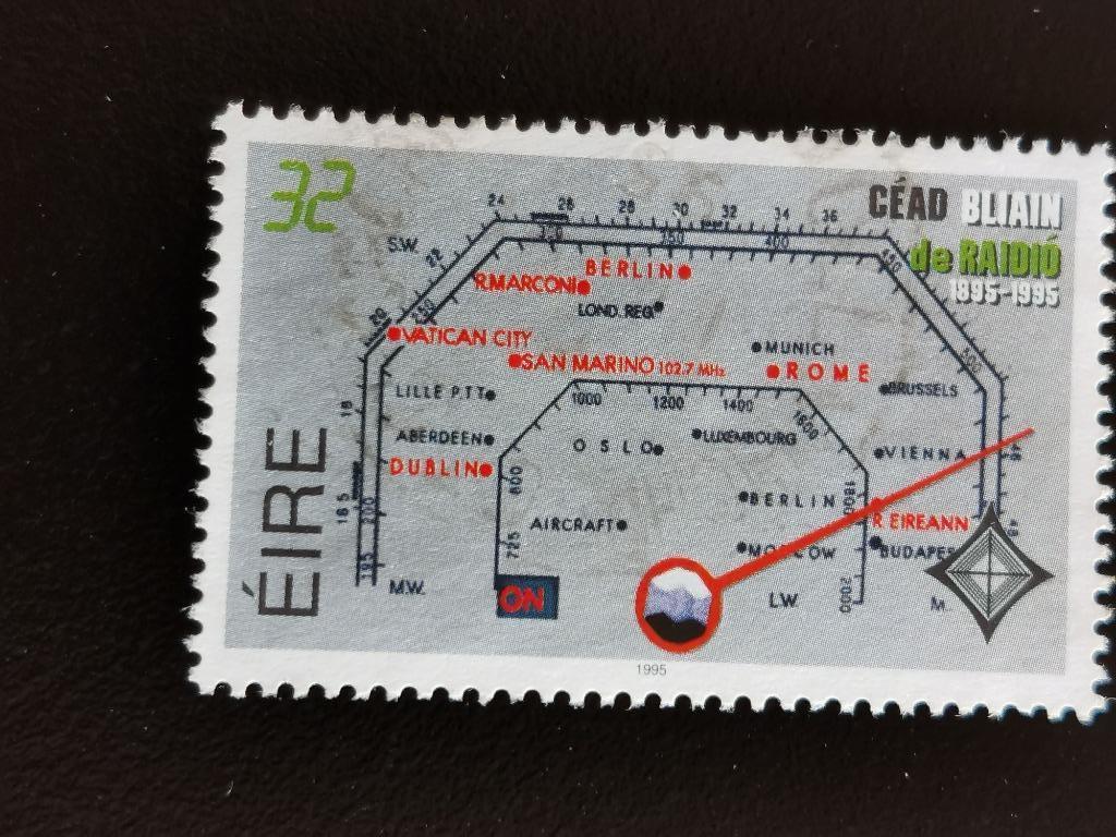 Ierland 1995 -  antieke radio - zenderkiezer, Ophalen of Verzenden, Ierland, Gestempeld
