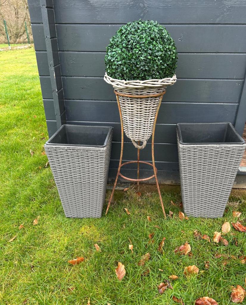 Boîte à fleurs, Intérieur, Carré, Synthétique, Enlèvement