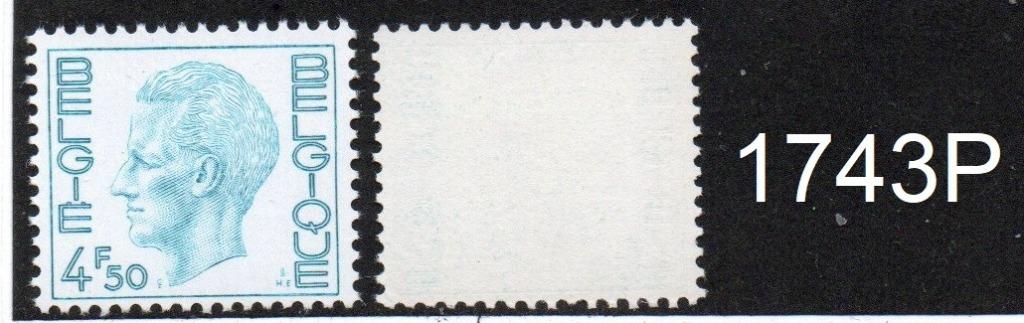 Timbre neuf ** Belgique N 1743P, Enlèvement ou Envoi, Non oblitéré, Neuf
