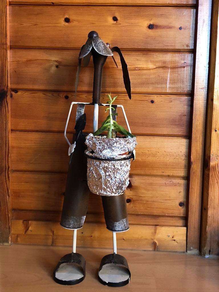 Decoratieve hond met houder voor plantje, Ophalen, Zo goed als nieuw