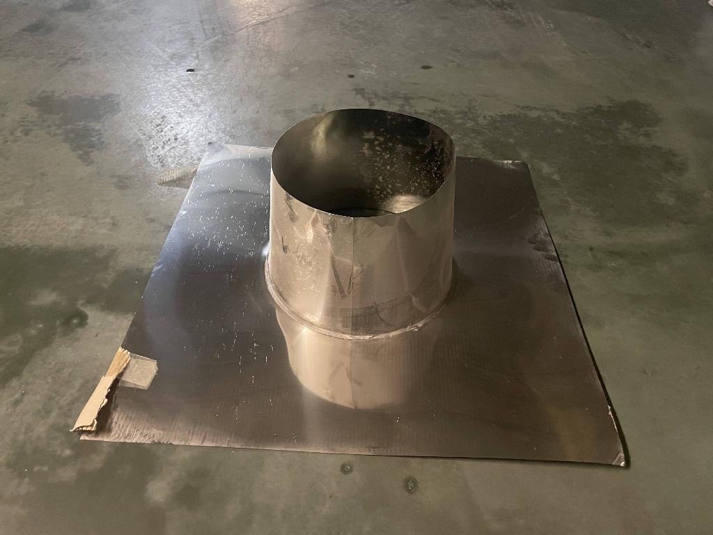 Dakdoorvoer inox, Doe-het-zelf en Bouw, Buizen en Afvoer, Ophalen, Nieuw, Inox