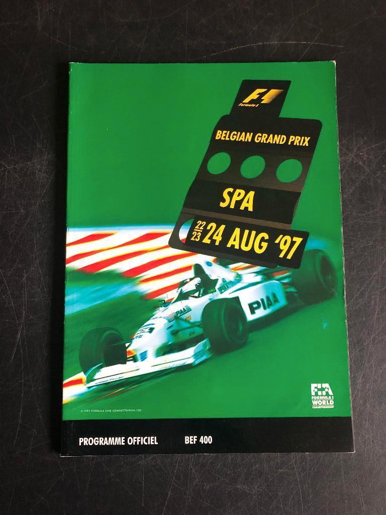 programma 1997 F1 Francorchamps Jos Verstappen Tyrrell, Ophalen of Verzenden