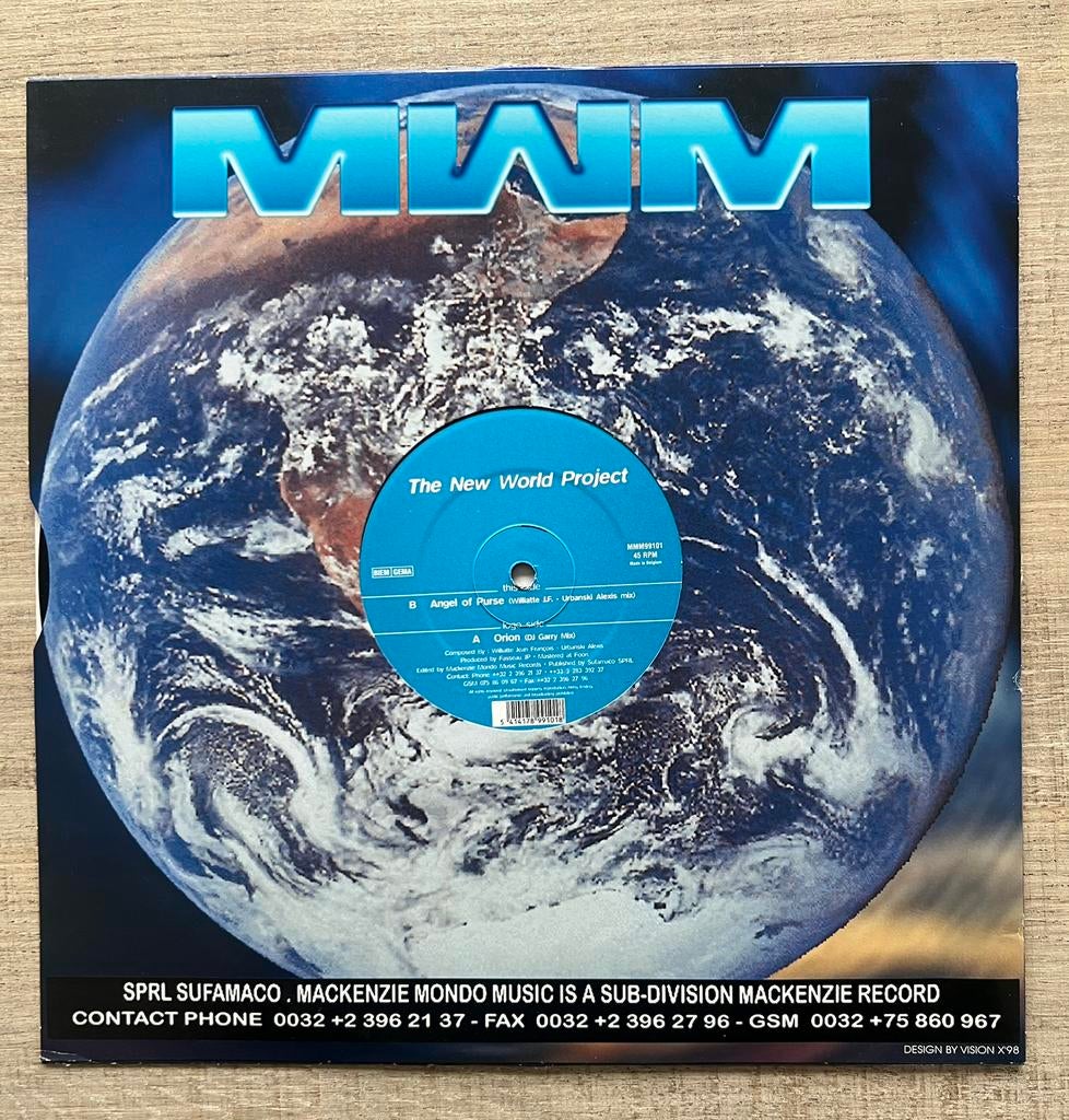 Orion/Angel of purse The New World Project MMM99101 NM/NM, Cd's en Dvd's, Vinyl | Dance en House, Ophalen of Verzenden, Zo goed als nieuw