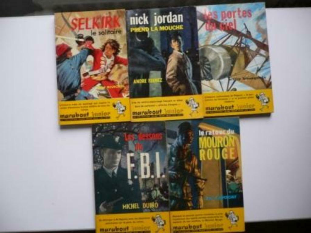 5 livres anciens Marabout Junior, Ophalen of Verzenden, Gelezen