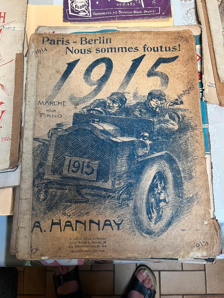 oude partituren, Muziek en Instrumenten, Ophalen, Gebruikt