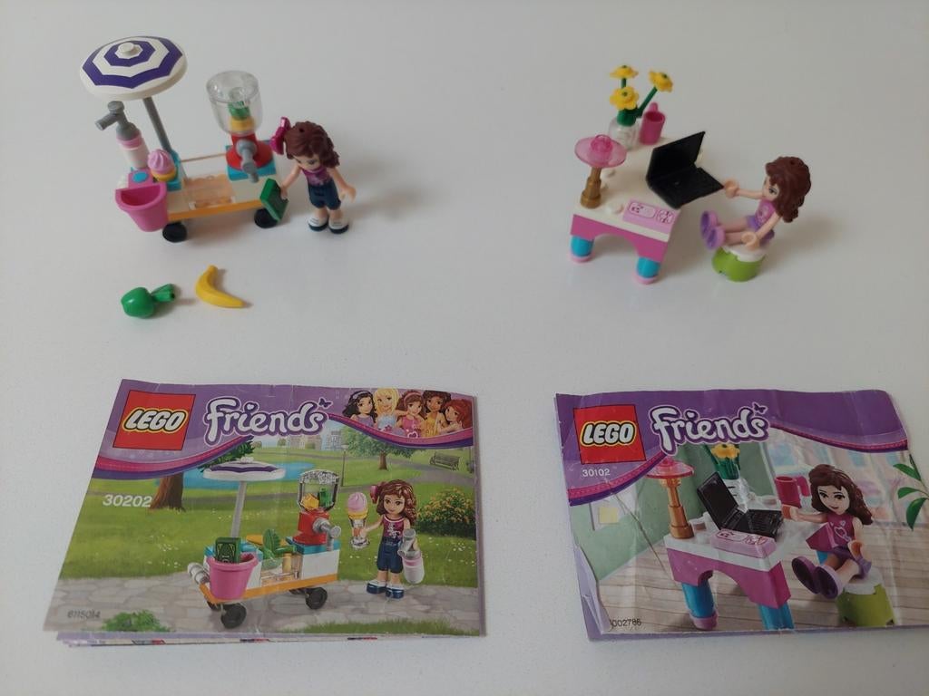 lego friends 30202 + 30102, Ophalen of Verzenden, Gebruikt, Complete set, Lego