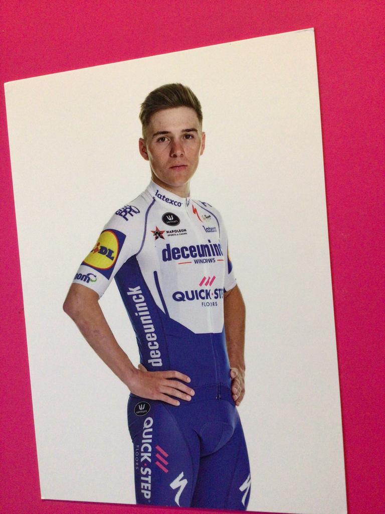 wielerkaart 2020 team quick step remco evenepoel, Sport en Fitness, Wielrennen, Verzenden, Zo goed als nieuw