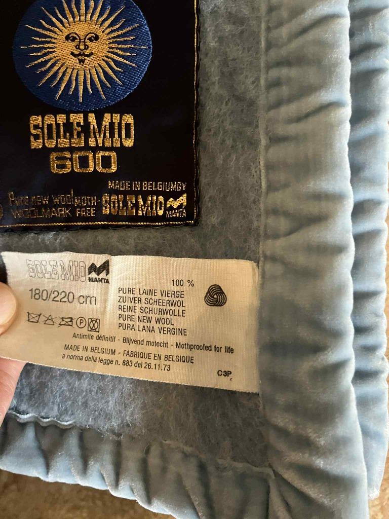 3x SOLE MIO MANTA dekens, Ophalen, Eenpersoons, Beige, Deken of Dekbed