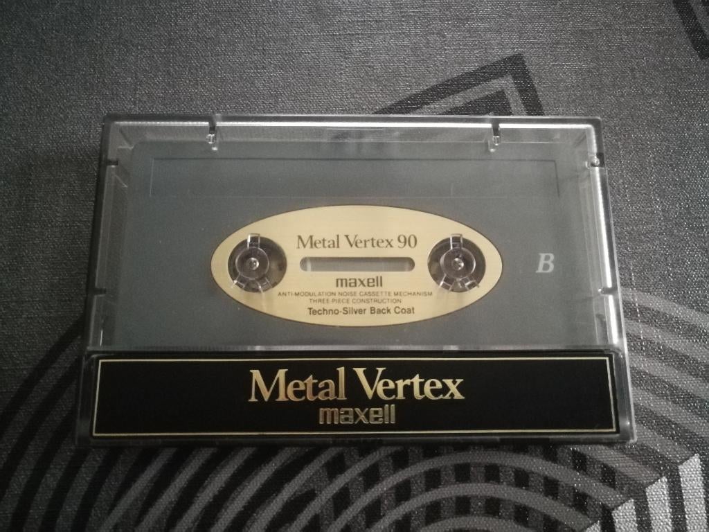 Maxell Metal Vertex 90, Cd's en Dvd's, Cassettebandjes, Ophalen of Verzenden, Gebruikt, 1 bandje, Voorbespeeld