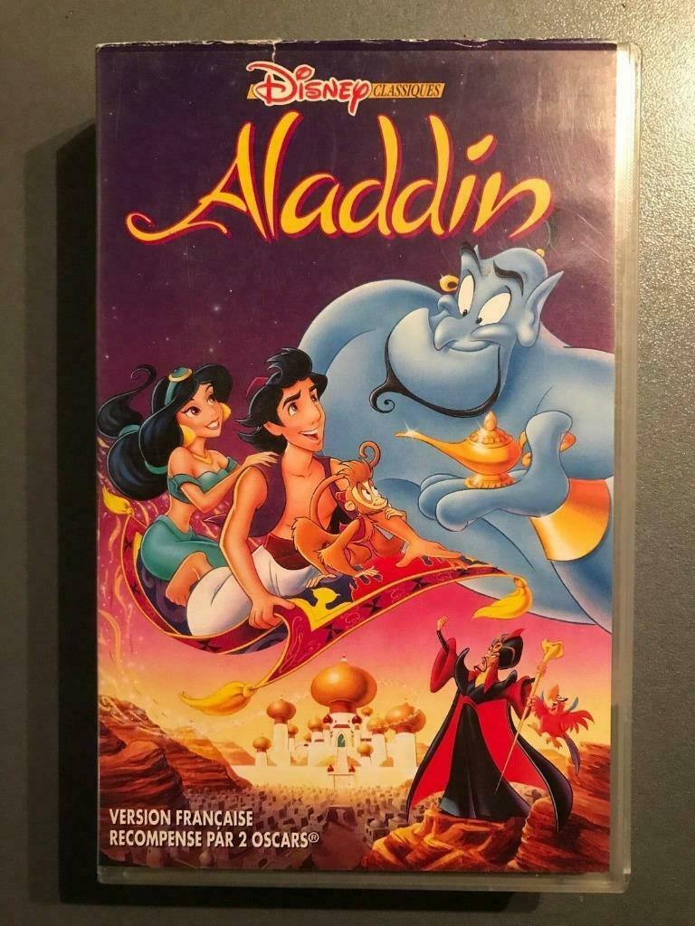 VHS Aladdin.., Enlèvement ou Envoi, Dessin animé, Tous les âges, Utilisé