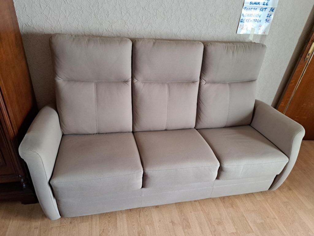 zetel 3-zit, Huis en Inrichting, Zetels | Zetels, Ophalen, Kunststof, Gebruikt, 150 tot 200 cm