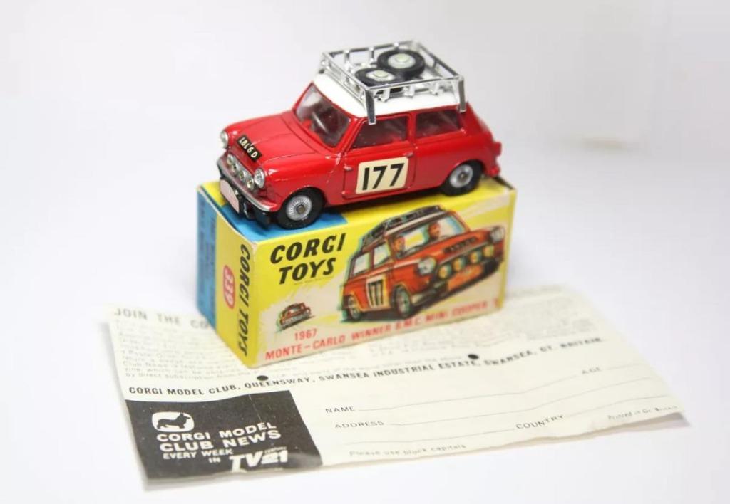 BMC Mini Cooper Rallye 1967 1/43 CORGI TOYS Etat NEUF+BOITE, Hobby en Vrije tijd, Modelauto's | 1:43, Nieuw, Auto, Corgi, Ophalen of Verzenden