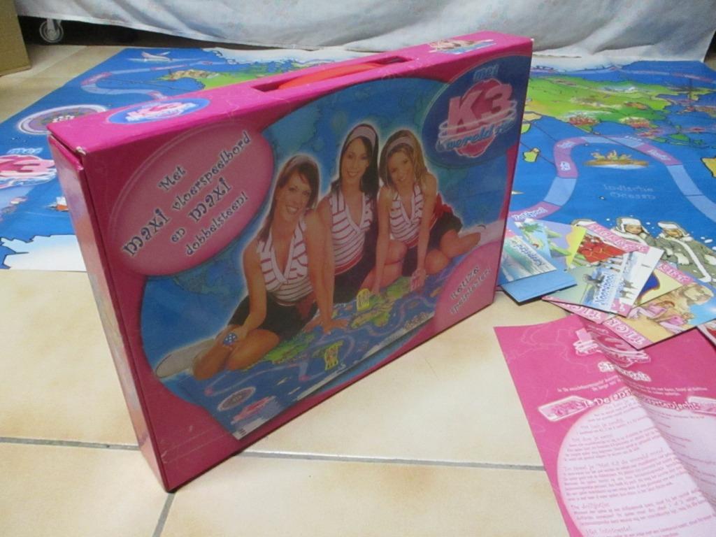 K3 mega vloerspeelbord gezelschapsspel studio 100 levensgroo, Trois ou quatre joueurs, Enlèvement ou Envoi, Comme neuf, Studio 100