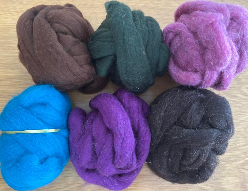 Lot Merino Spin-en viltwol, Ophalen of Verzenden, Zo goed als nieuw