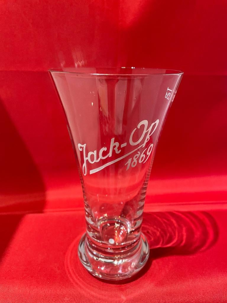 bierglas Jack-Op, Verzamelen, Ophalen of Verzenden, Gebruikt, Bierglas