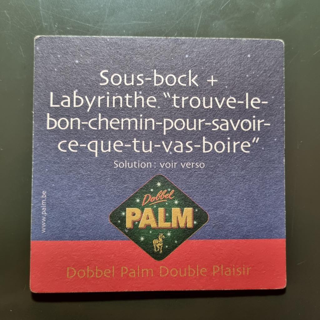 Sous Bock Palm (modèle 41), Collections, Marques de bière, Enlèvement ou Envoi, Utilisé, Sous-bock, Palm