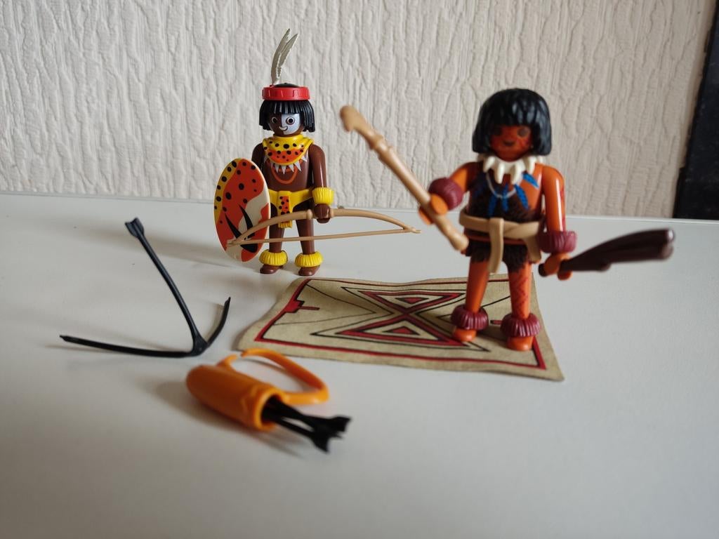 Playmobil indianen/aborgele Vintage Retro Vintage, Ophalen, Zo goed als nieuw