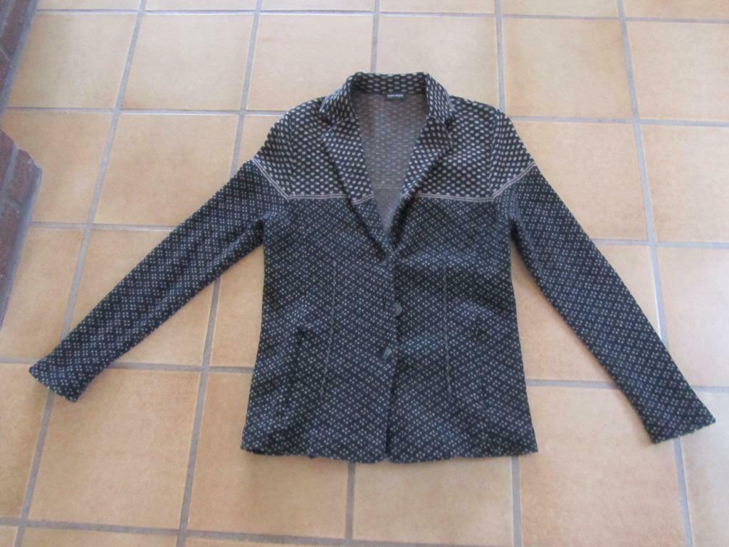 Gerry Weber zwart/bruin jasje maat oksel breedte 45 cm nu 5€, Ophalen of Verzenden, Gedragen, Maat 42/44 (L), Zwart