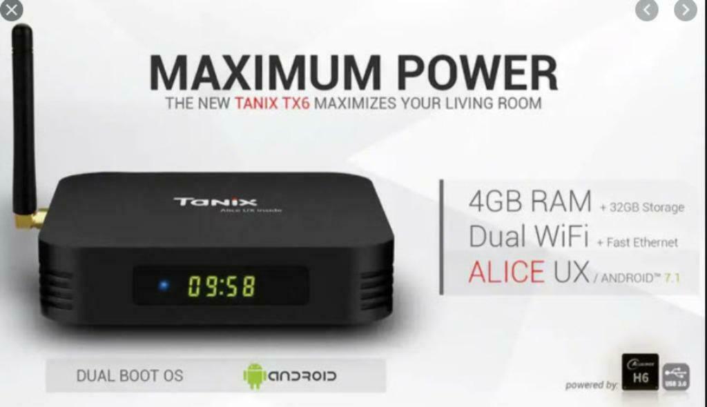 TV Box met  1jaar NetFlix / disney + / apple tv+   account, Enlèvement ou Envoi, Neuf, Audio optique, Sans disque dur