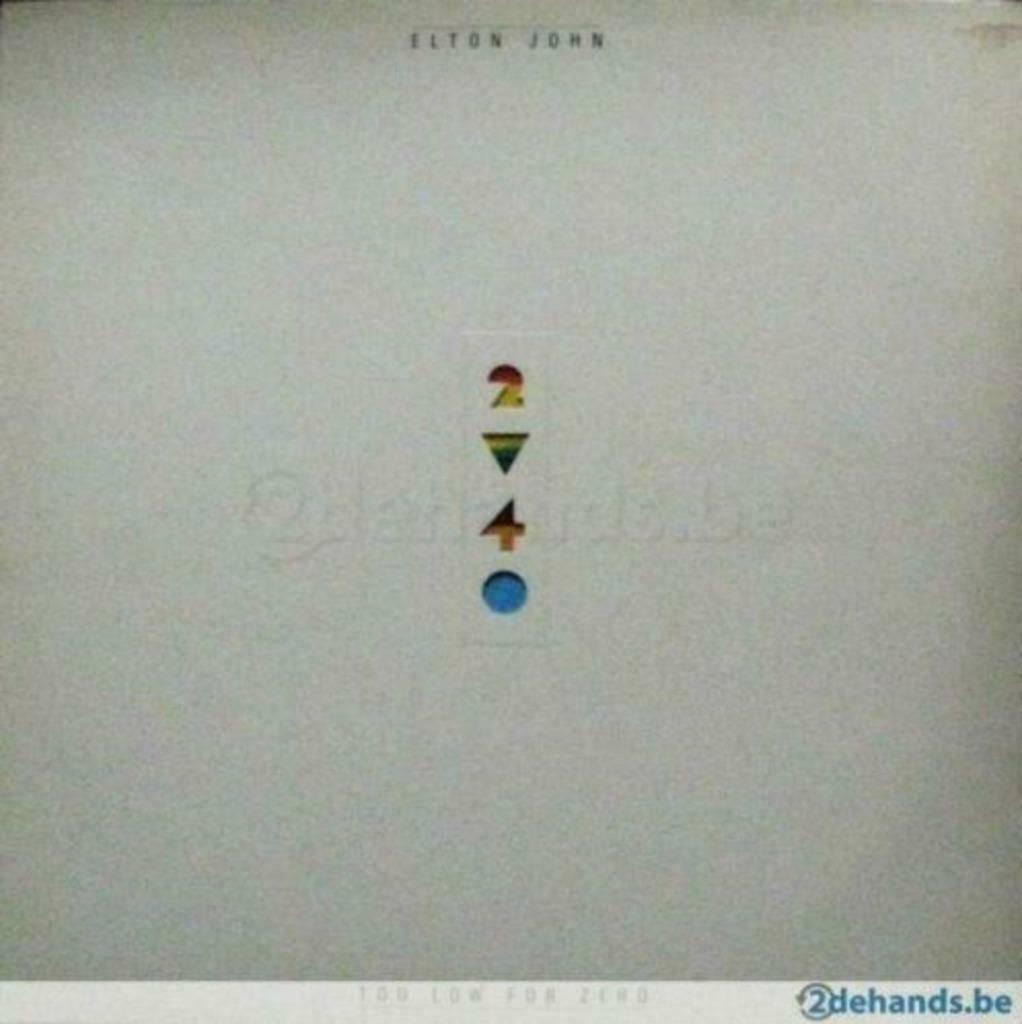 LP Elton John: Too low for Zero, Ophalen of Verzenden, 12 inch