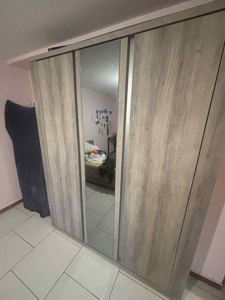 Chambre lit 1 personne, 90 cm, Une personne, Brun, Enlèvement