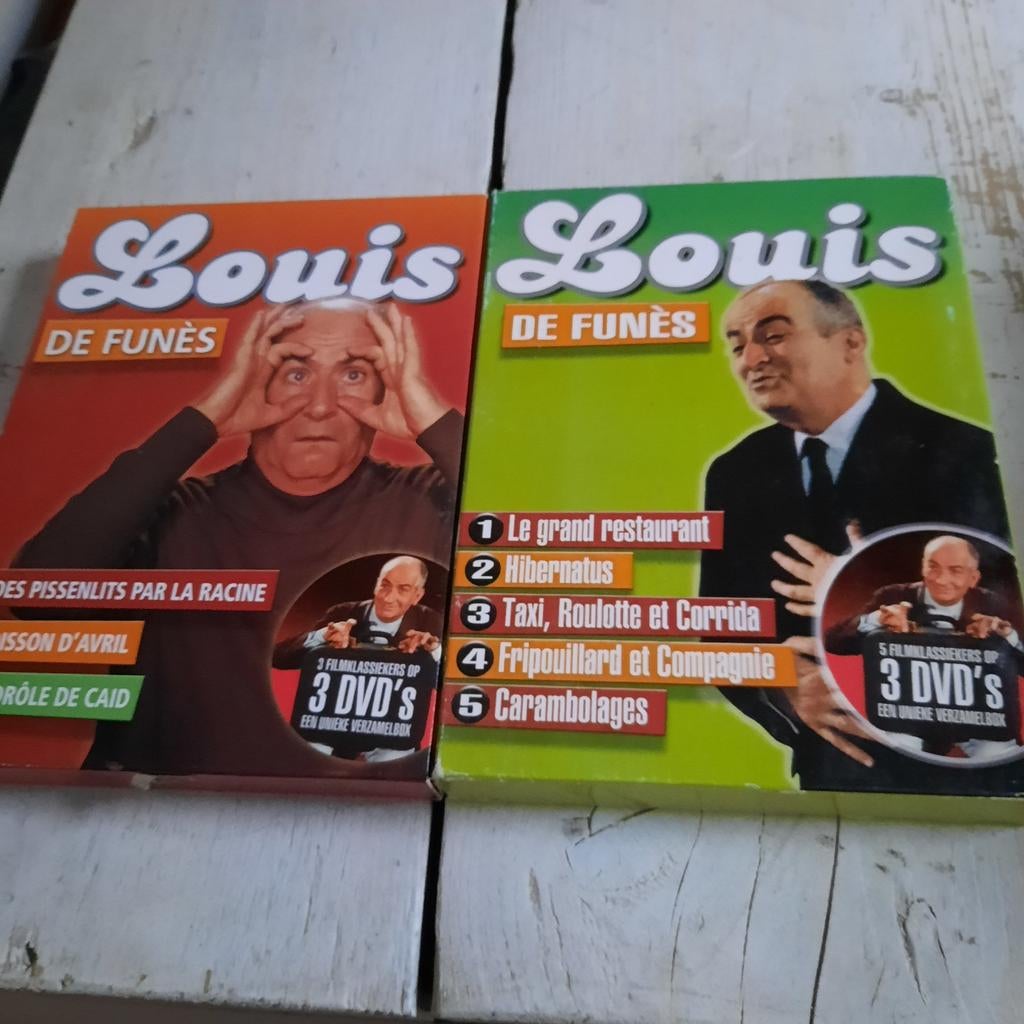 2 dvd boxen  Louis de funes, Cd's en Dvd's, Ophalen