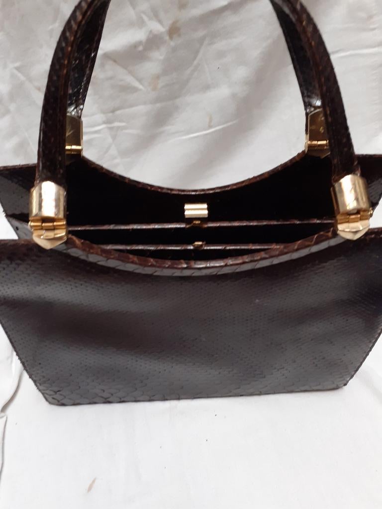 sac a main vintage en lizard/serpent, Enlèvement ou Envoi, Sac à main