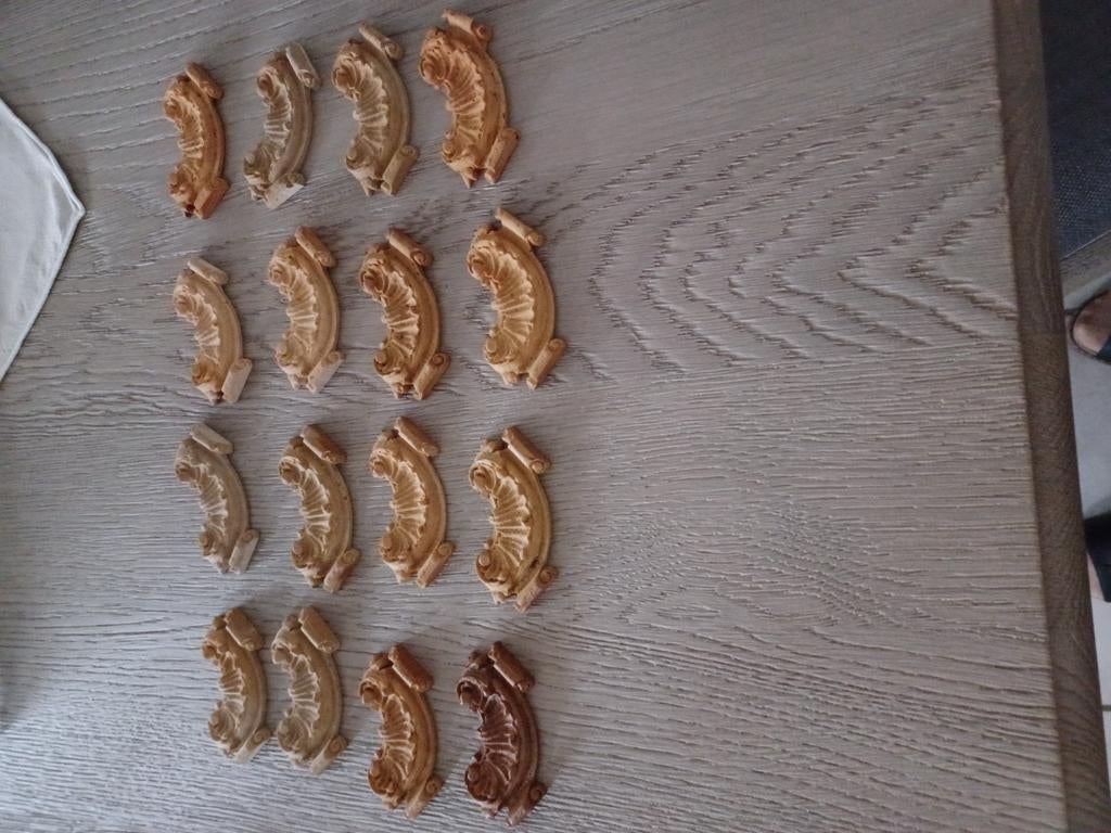 20x houten kleine rosassen, Ophalen of Verzenden, Zo goed als nieuw