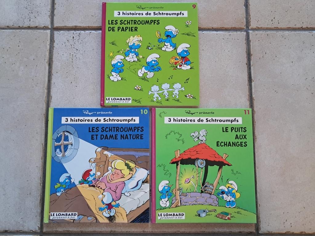 Lot de 3 petites BD rares Les Schtroumpfs, Livres, Peyo, Plusieurs BD, Enlèvement ou Envoi, Comme neuf