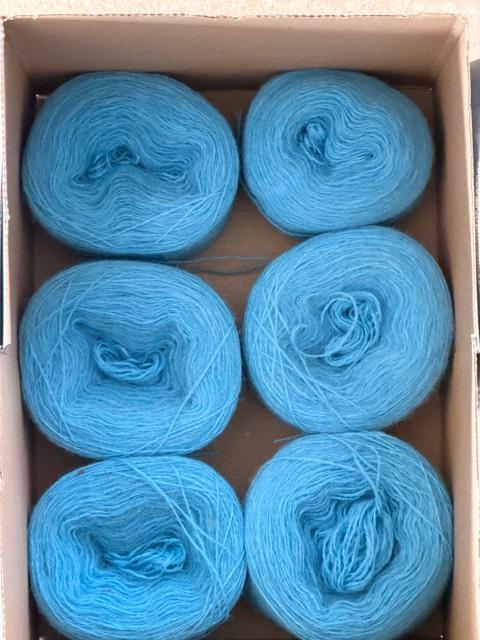 Nieuwe 70% wol (haken/breien) turkoois/540gr  (nr4866), Ophalen of Verzenden, Nieuw, Breien of Haken, Wol of Garen