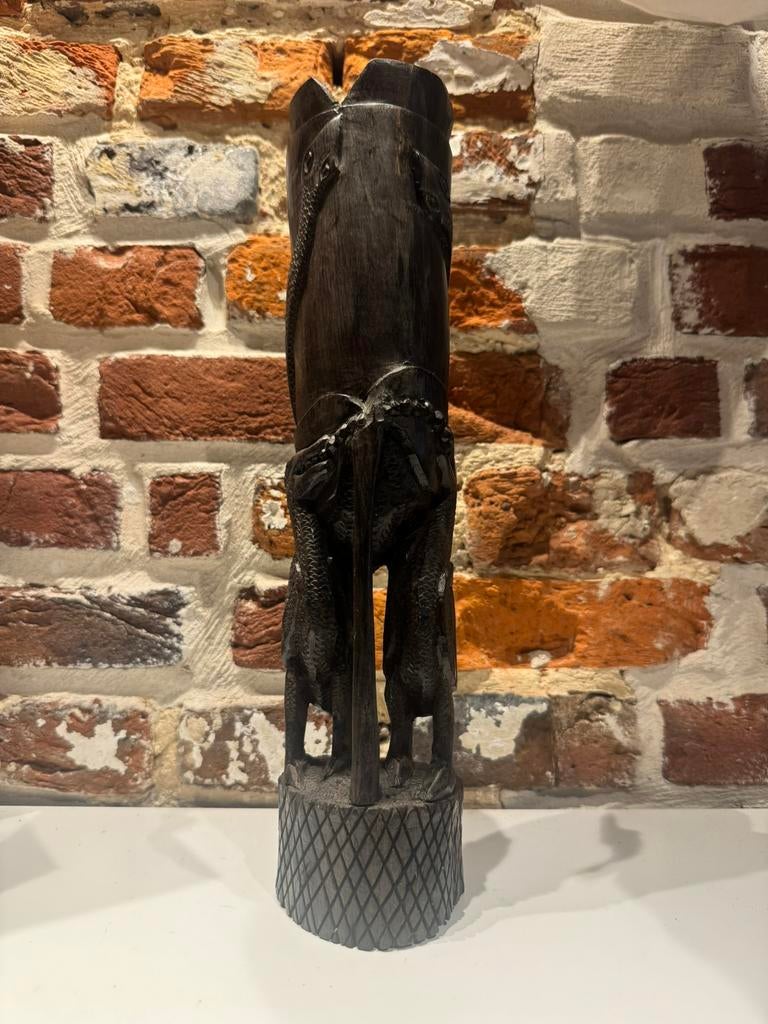 Afrikaans Ebbenhouten Beeldje, Ophalen of Verzenden