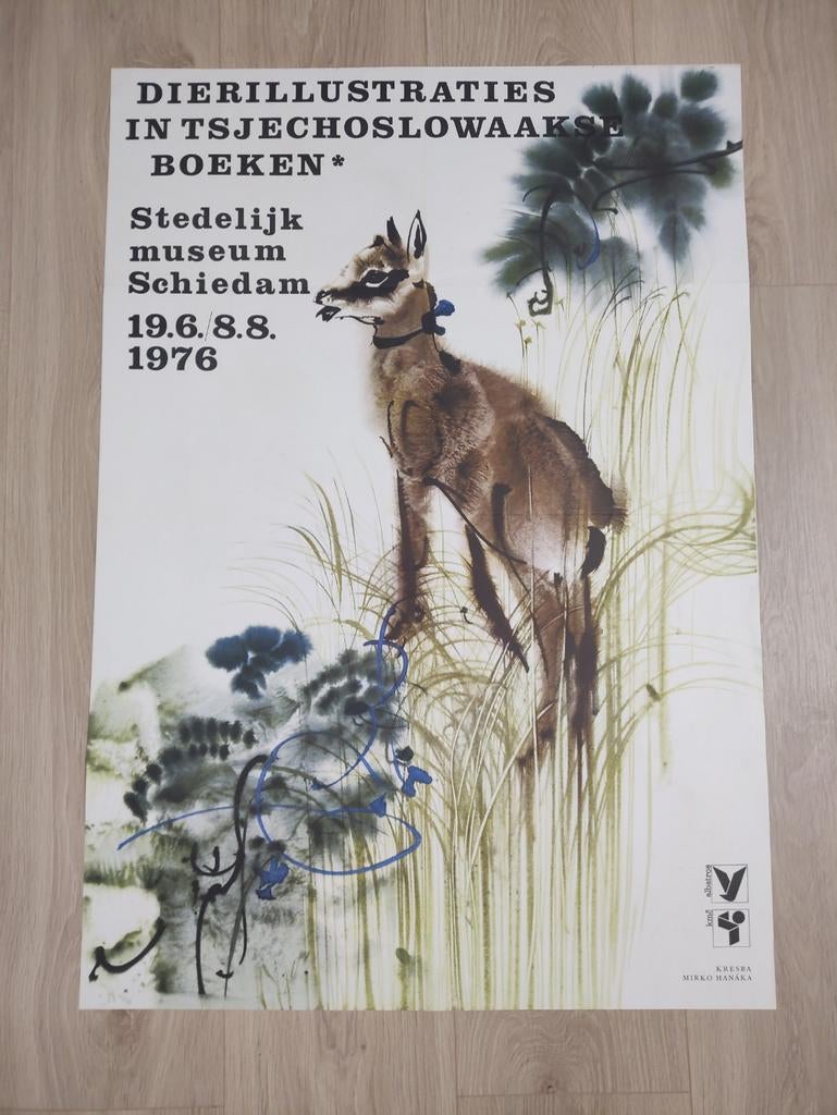 Affiche dierillustraties in Tsjechoslowaakse boeken 1976