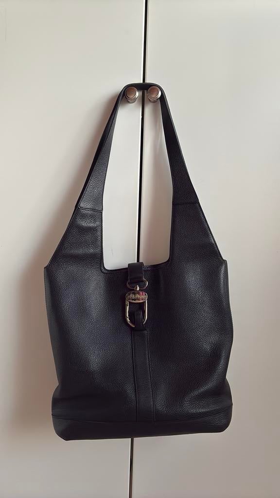 Delvaux liaison trotteur, Ophalen of Verzenden, Gebruikt, Zwart, Schoudertasje
