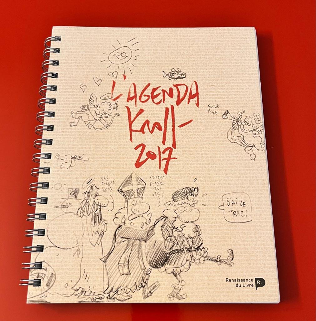Agenda Kroll 2017 - état neuf - joli gadget, Livres, Neuf, Enlèvement ou Envoi, Une BD, Pierre Kroll