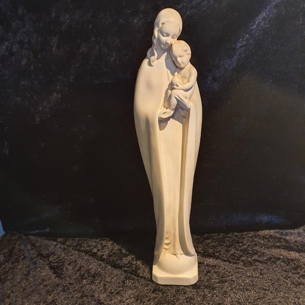 oud mariabeeld met kindje Jezus, Antiquités & Art, Antiquités | Objets religieux, Enlèvement