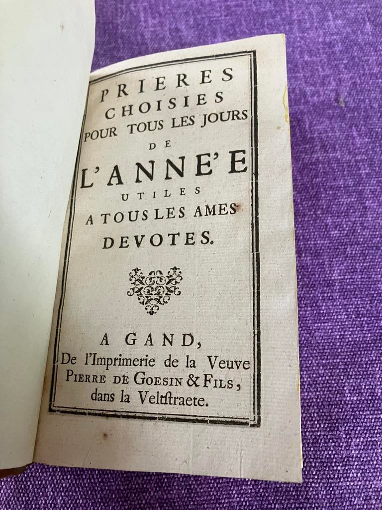 1749 Prières choisies pour tous les jours de l'année, Enlèvement ou Envoi