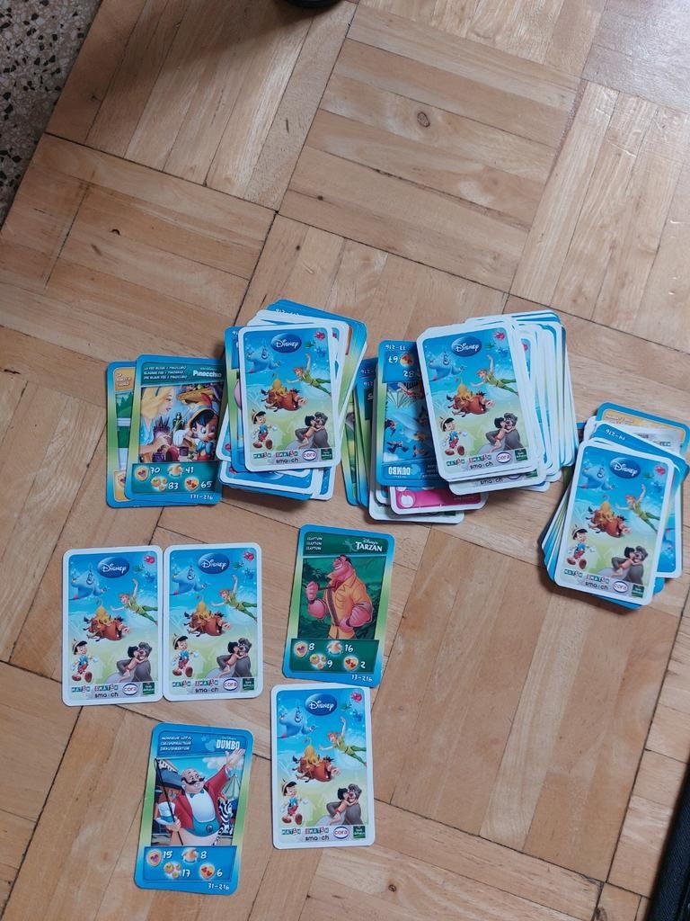 104 carte de Disney Mickey Mouse, Collections, Schtroumpfs, Enlèvement, Comme neuf