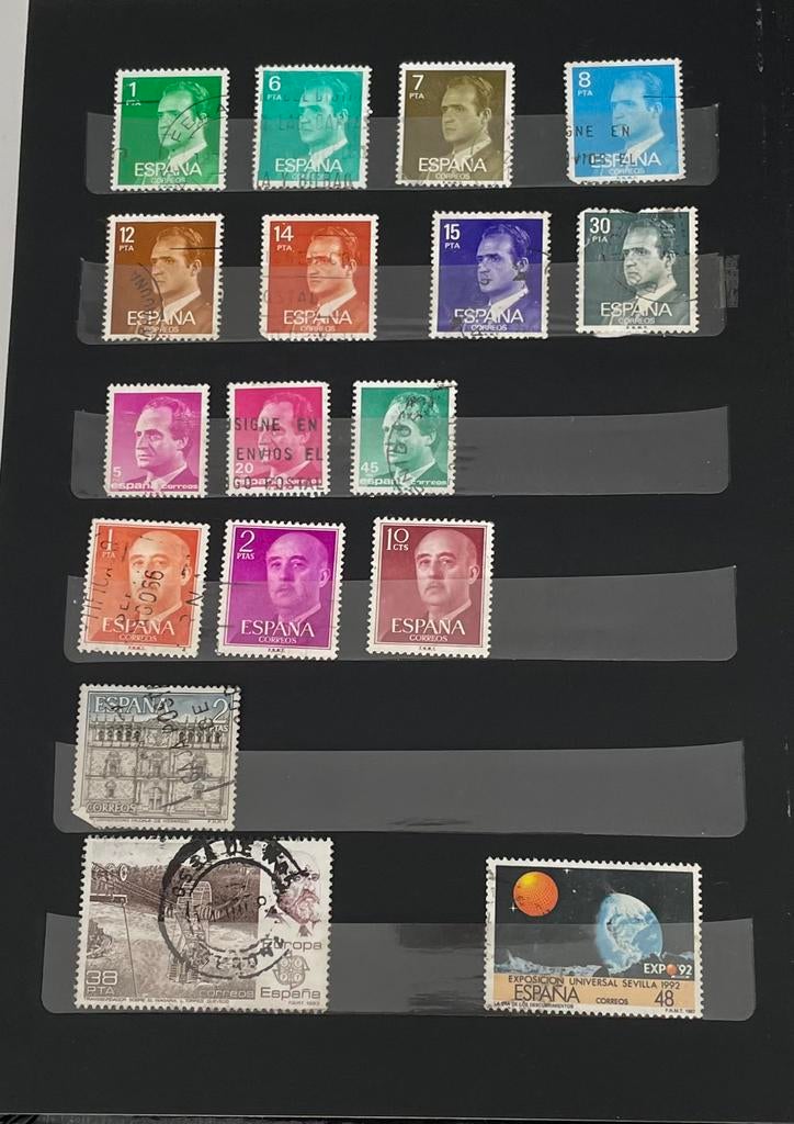 Postzegelverzameling, Ophalen