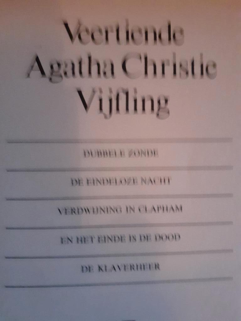boek : 14 de Agatha Christie Vijfling, Boeken, Ophalen of Verzenden, Zo goed als nieuw