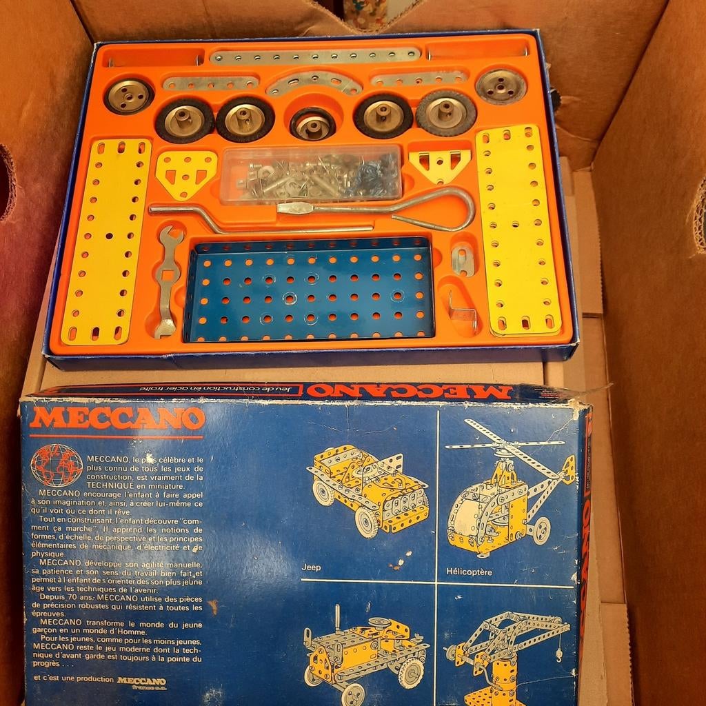 Meccano nr 2 en (2x) nr 3 ., Verzamelen, Ophalen of Verzenden, Gebruikt