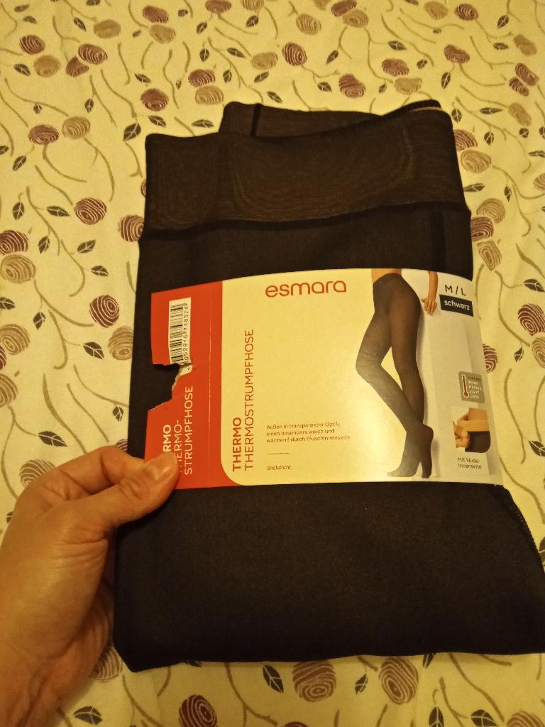 Collants thermiques polaire S/XS, Neuf, Esmara, Brun, Enlèvement