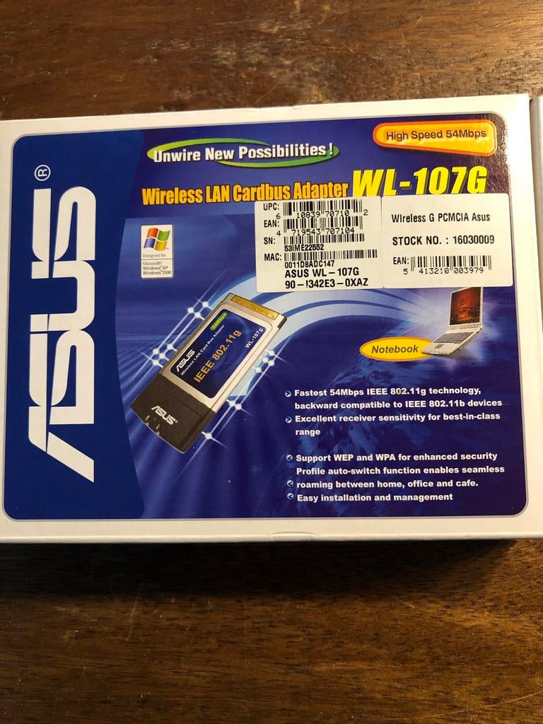 ASUS WLan cardbus, Ophalen of Verzenden, Zo goed als nieuw