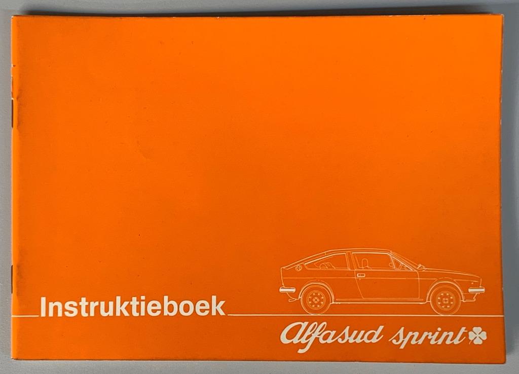 Alfa Romeo Alfasud Sprint Quadrofoglio _ NL _ Instructieboek, Ophalen of Verzenden
