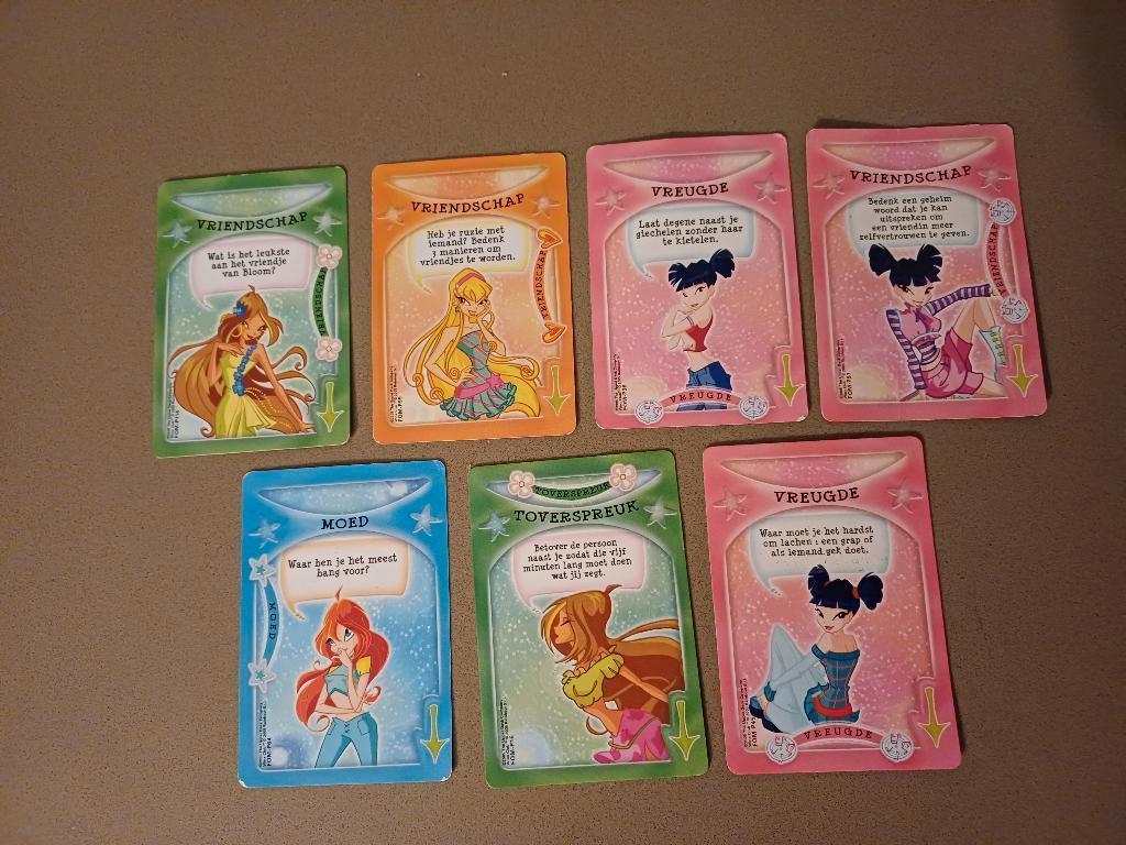 7 actiekaarten Winx Club, Ophalen of Verzenden, Gebruikt, Meerdere kaarten