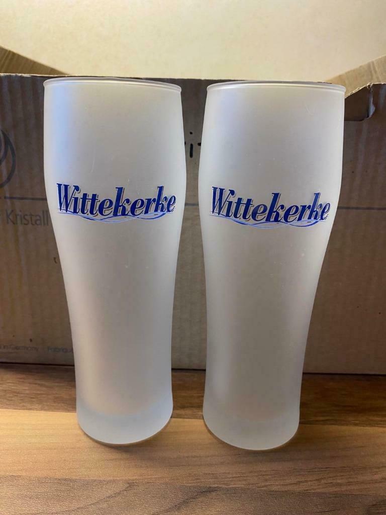 Glazen Wittekerke, Verzamelen, Glas en Drinkglazen, Nieuw, Bierglas, Ophalen