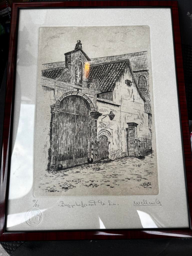ets Ateliers Wellens Andre 1979 Liers Begijnhofpoort, Ophalen of Verzenden