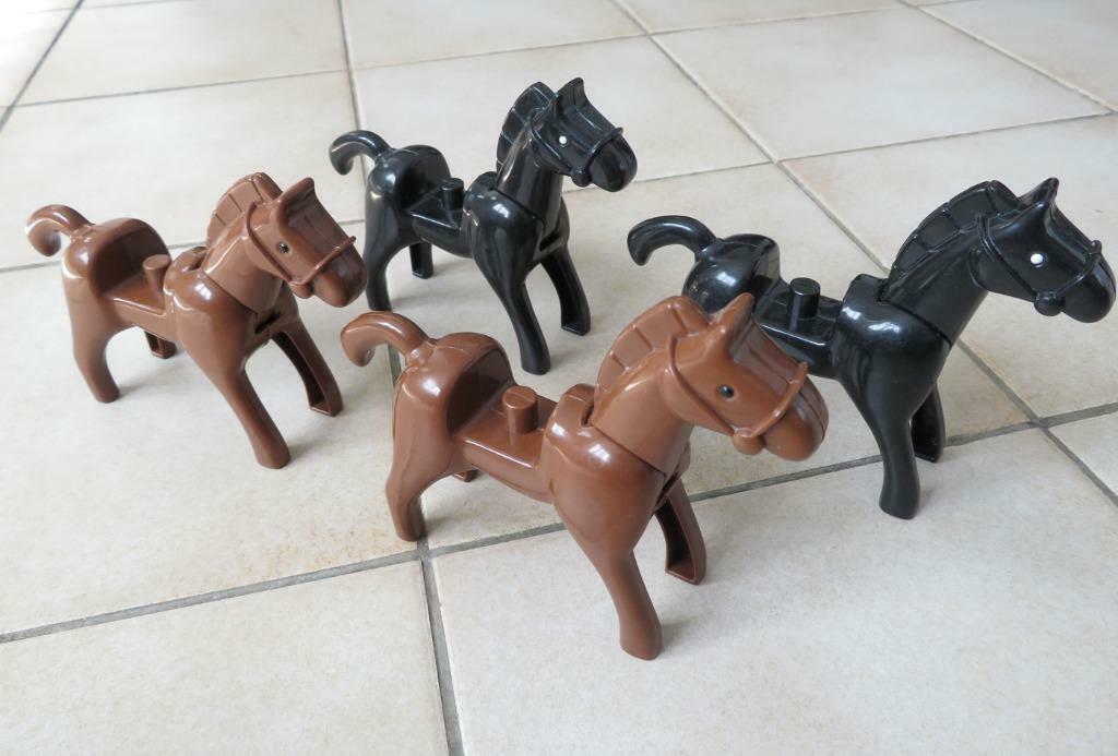 Lot de 4 chevaux d'un jeu de construction, Enfants & Bébés, Jouets | Figurines, Utilisé, Enlèvement ou Envoi