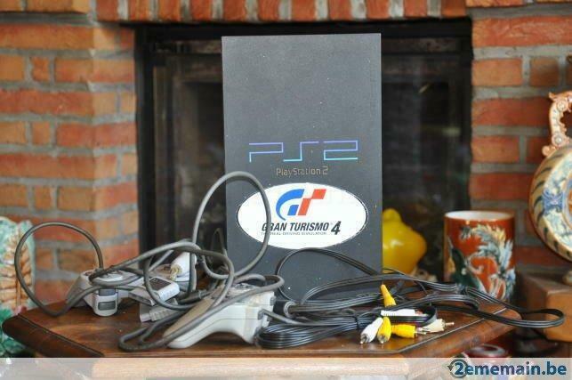 PS2 + 2 manettes, Consoles de jeu & Jeux vidéo, Enlèvement ou Envoi, Utilisé